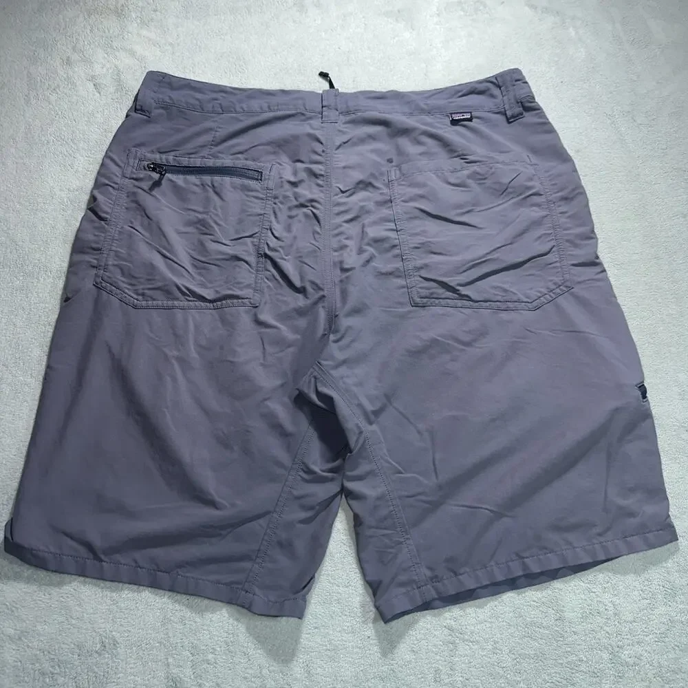 Y2k 2000s Patagonia Quandary Shorts Men 35x10 Work Swim Trunks Surf Blue 57826
